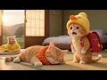 Download Lagu Exhausted Mama Cat After Caring All Night – Ginger Kitten’s Loving and Unexpected Act 🐱❤️