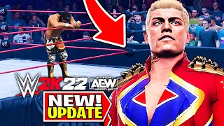WWE 2K22 NEW Updates HIDDEN UNLOCKS Rewards Locker Code AEW Fight Forever News More