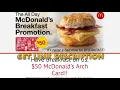 McDonalds Arch Card