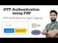 How to setup otp verification in a website