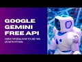 How to use Google Gemini Flash API FREE using Python