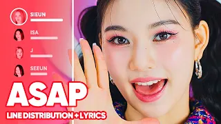 stayc asap line distribution lyrics color coded patreon requested