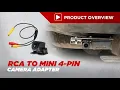 RCA To Mini 4 Pin Camera Adapter