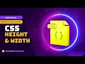 Mastering CSS Height Width and Max-width Full Stack Web Development Web Development Tutorial