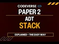 Stack Simplified ADT A levels Paper 2 Computer Science 9618
