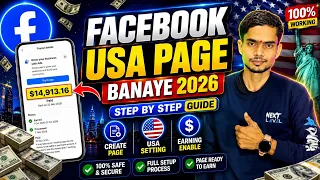 How to Create a Facebook USA Page 2026 How To Create Facebook USA page Fb USA page Earning