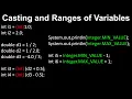 Casting Ranges of Variables - AP Computer Science A
