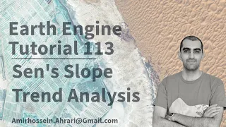 Google Earth Engine Tutorial-113 Sen s Slope Trend Analysis using Python API Xee