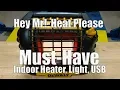 DEWALT 20-Volt Propane Radiant Heater DXH12B with Fan LED Light USB Charging Ports
