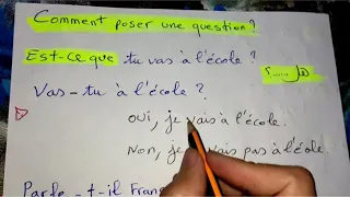 الدرس 35 تعلم كيفية طرح سؤال بالفرنسية Comment Poser Une Question  الدرس 35 تعلم كيفية طرح سؤال بالفرنسية Comment Poser Une Question