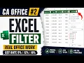 CA Office Excel Training GST Rate Filter in Excel Real Office Work for Accountants