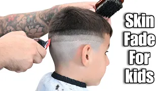 تعلم طريقة تدريج الشعر للأطفال وبأسهل الطرق Learn How To Do Skin Fade For Kids 