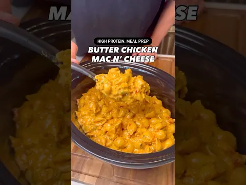 Macro-Friendly, High Protein Butter Chicken Mac N' Cheese #shorts
