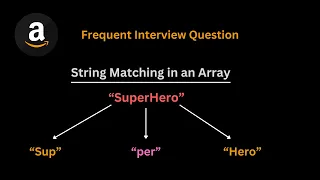 String Matching in an Array - Leetcode 1408