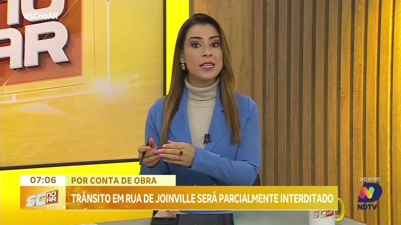 Trânsito em rua de Joinville será parcialmente interditado para instalação de válvula