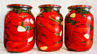 БОЖЕ КАК ВКУСНО, ОТКРЫВАЕШЬ БАНКУ И СРАЗУ МАЛО! МАРИНОВАННЫЕ ПЕРЦЫ НА ЗИМУ!
