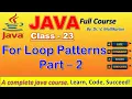 Java For Loop Pattern Programs - Part 2 Pyramid Triangle Patterns VMK Code Tutor
