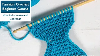 How to Tunisian Crochet Course Lesson 7 Increase and Decrease