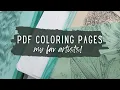My FAVORITE Etsy PDF Artists and Stores for Adult Coloring Pages