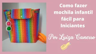 Mochila infantil fácil para iniciantes por Luiza Canesso