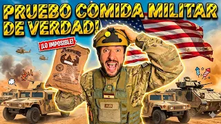 PROBANDO COMIDA MILITAR REAL DE EE.UU  (Ración de Combate #20 - MRE)