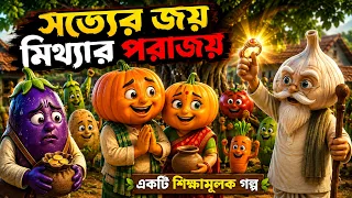 কুমড়ো বউকে মিথ্যা অপবাদ দিল ধনী বেগুন! শেষ বিচার দেখে পুরো গ্রাম কেঁদে ফেলল 😭  Emotional Vegetable