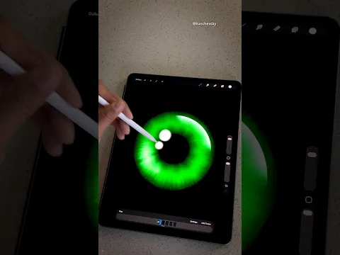 Easiest way to draw a realistic eye 👁️🫪 #procreate #animation