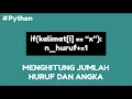 Program Python Menghitung Jumlah Huruf dan Angka