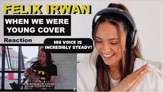 Download FELIX IRWAN - WHEN WE WERE YOUNG  COVER | REACTION!! MP3