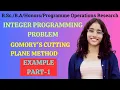 L5 INTEGER PROGRAMMING PROBLEM GOMORY S CUTTING PLANE METHOD OPERATIONS RESEARCH