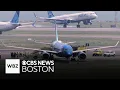 JetBlue flight rolls off runway after landing at Logan Airport in Boston