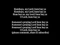 Download Lagu KUMBAYA My LORD KARAOKE INSTRUMENTAL BACKING TRACK MUSIC MINUS Lyric Word text sing along song music