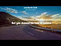 [Lyrics] Love You For It All   Daniel Gunnarson