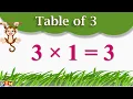 Download Lagu Table of 3 | Table of Three | Learn Multiplication Table of 3 x 1 = 3 | 3 ka Times Tables Practice,