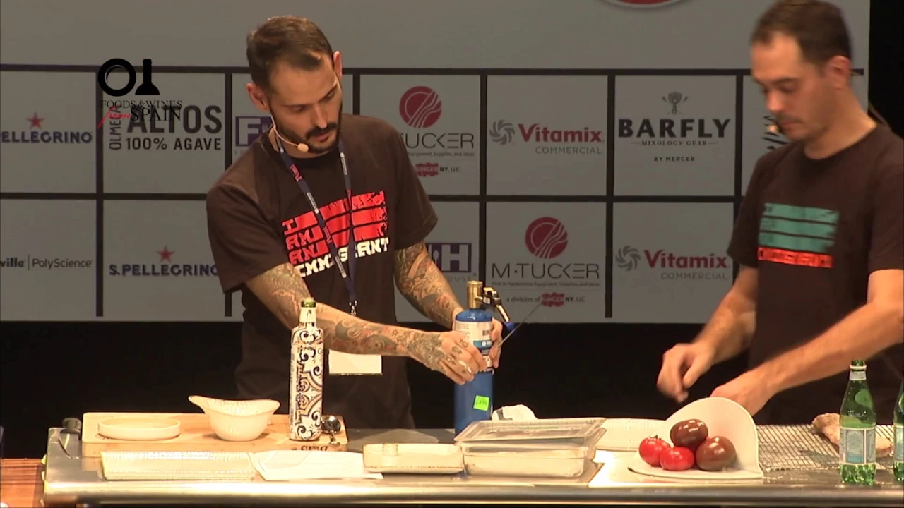 Spanish Chef Jos Andrs and his team, Aitor Lozano and Rubn Garca, at StarChefs 2017