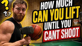 How much can you lift until you cant shoot #basketball #lifting 