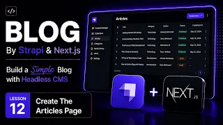 Simple Blog By Strapi & Next.js #12 - Create Articles Page