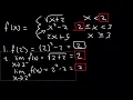 3 Step Continuity Test Discontinuity Piecewise Functions Limits Calculus