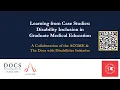 Case Studies in Disability Accommodation in GME