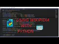 Working with Wikipedia in Python