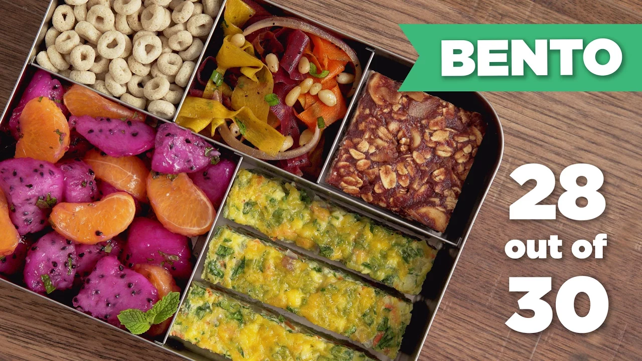 Bento Box Healthy Lunch 28/30 (Vegetarian) - Mind Over Munch