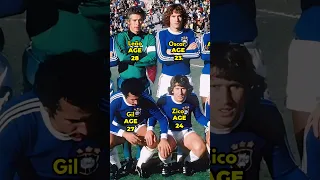 BRAZIL Lineup World cup 1978 Age in 1978