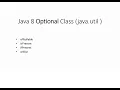 Optional Class Java8