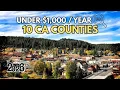 10 California Areas with UNDER 1 000 Yearly Property Tax