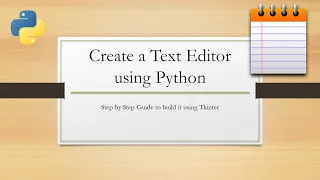 Create a Simple Text Editor using Python Your own Text Editor like Notepad Learn Overflow