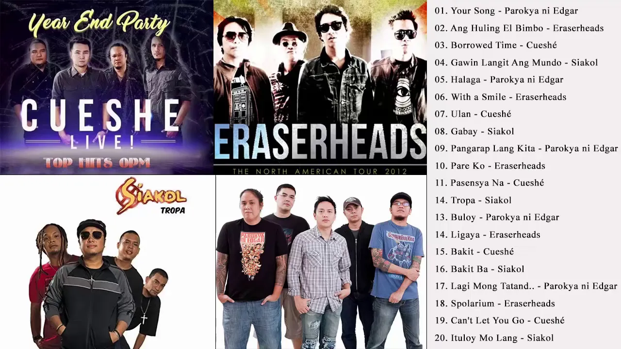 Parokya ni Edgar, Eraserheads, Cueshe, Siakol Nonstop Love Songs - Best OPM Love Songs Playlist 2018