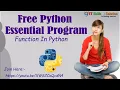 Free Python Live Session Day 4