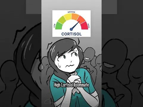 Having High Cortisol😫 vs Low Cortisol😮‍💨