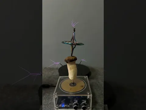 Rotating lightning #Tesla coil #Science experiment #Music #Objectreason