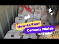 How to pour ceramic MOLDS How to slip cast the easy way